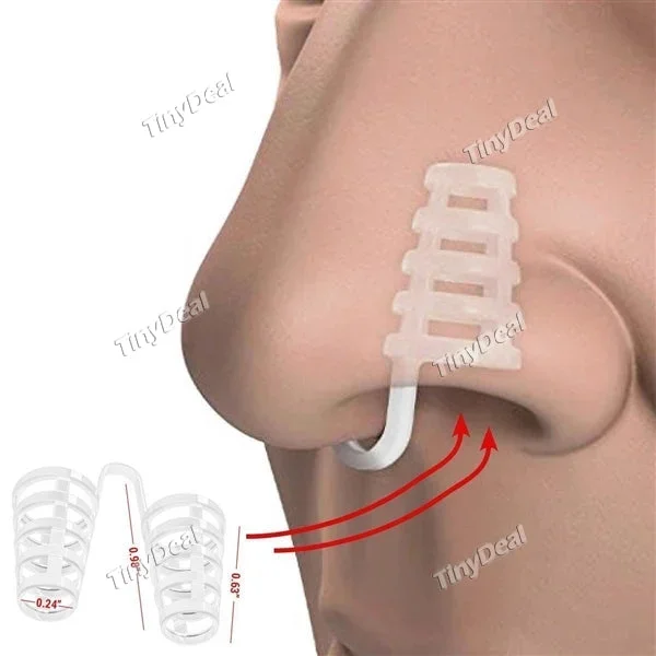 1/2/5/10 pcs Snore Stopper Silicone Nose Clip Sleeping Device Nasal Dilators for Protecting your Sleep