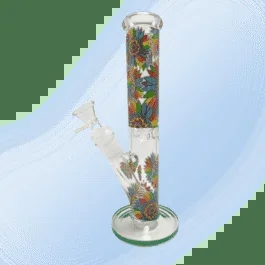 10″ Geo Flower Glass Bong | 38mm
