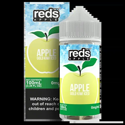 100ML | Iced Apple Gold Kiwi by 7Daze Reds Apple