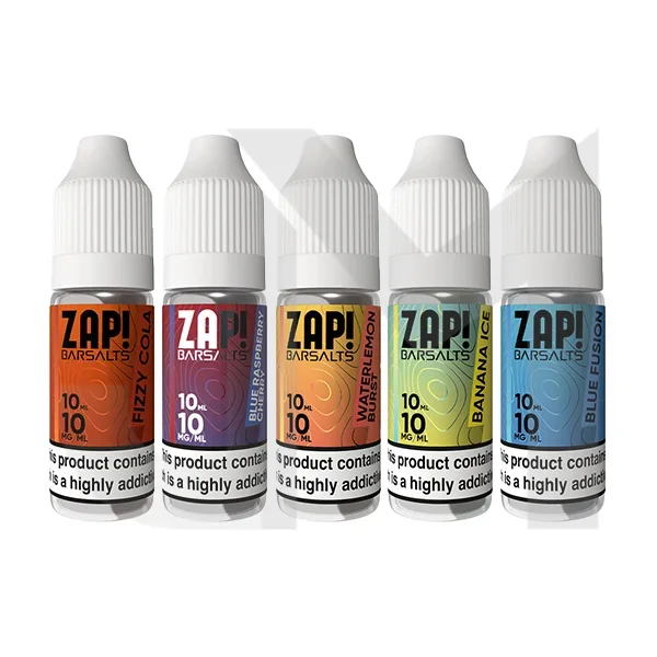 10mg ZAP! Bar Salts Nic Salt 10ml (50VG/50PG)