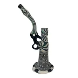 10mm Dichro Glass Bubbler by TJ Gentry