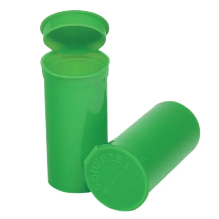 13 Dram Pop Top Vial – 1 Gram – Green – (315 Count)