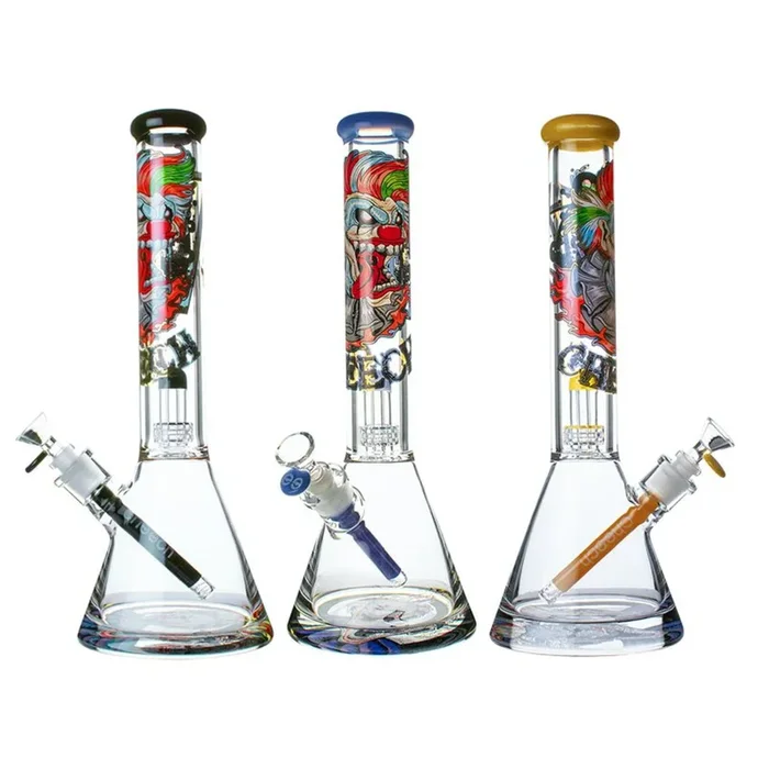 16” CHEECH 12MM JOKER DECAL BEAKER(GA-058)