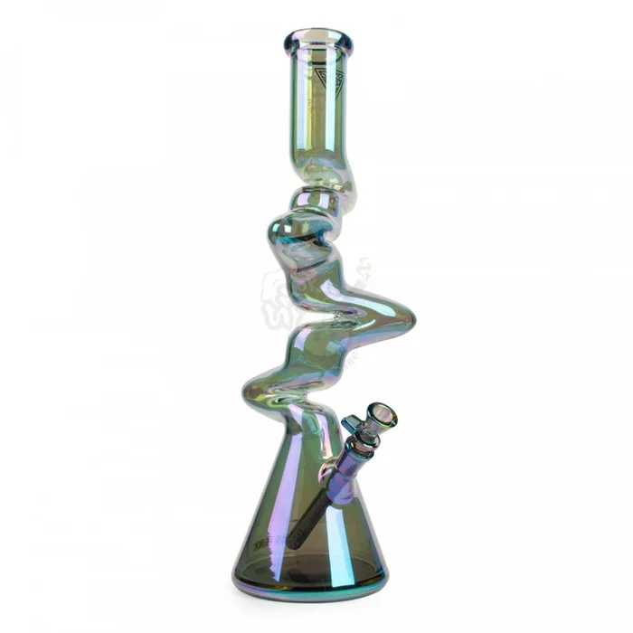 19 ” Metallic Terminator Finish 4-Arm Zag Beaker Tube (K3133)