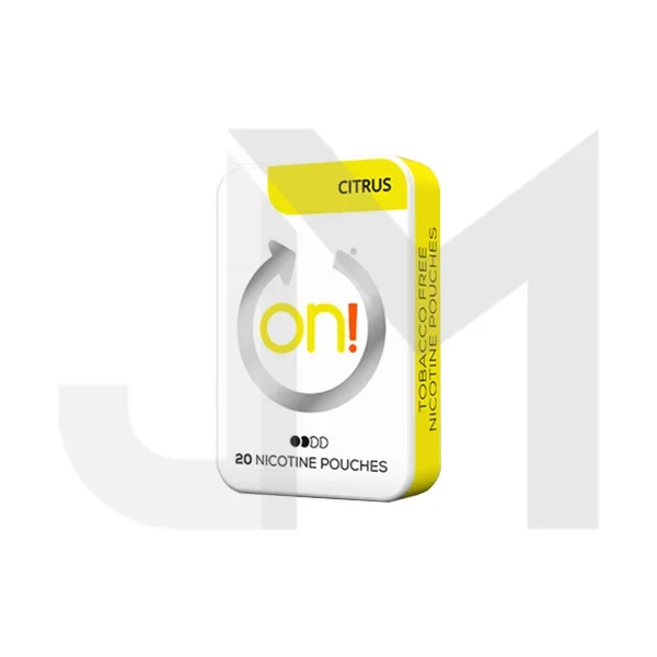 3mg On! Mini Regular Citrus Nicotine Pouches – 20 Pouches