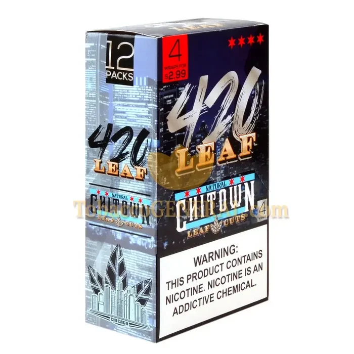 420 Leaf Wraps ChiTown 12×4, Pre-Priced $2.99