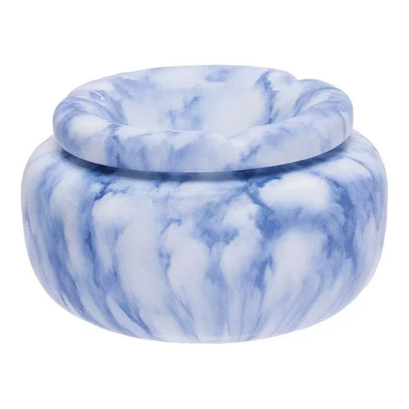 5 ” Fujima Moroccan Ceramic Ashtray – Marble Blue (AT945)