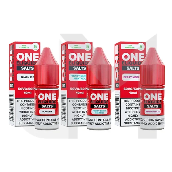 5mg One E-Liquids Flavoured Nic Salt 10ml (50VG/50PG)