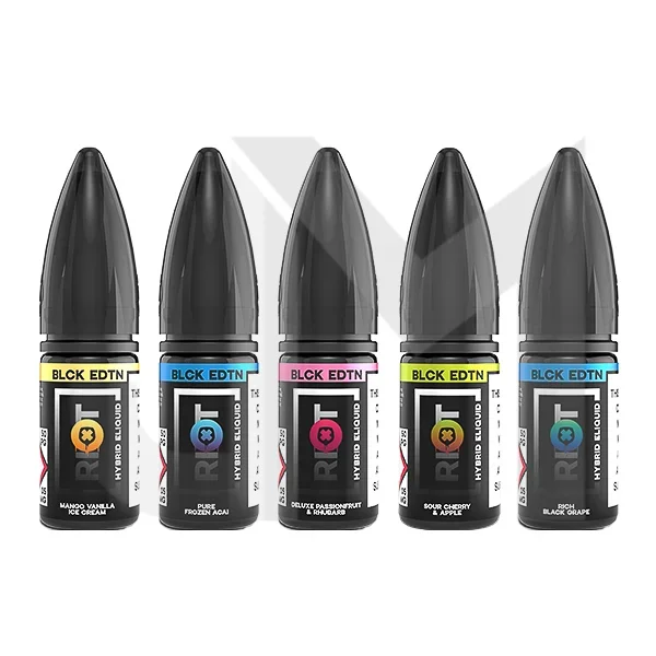 5mg Riot Squad Black Edition V2 Nic Salts 10ml (50VG/50PG)