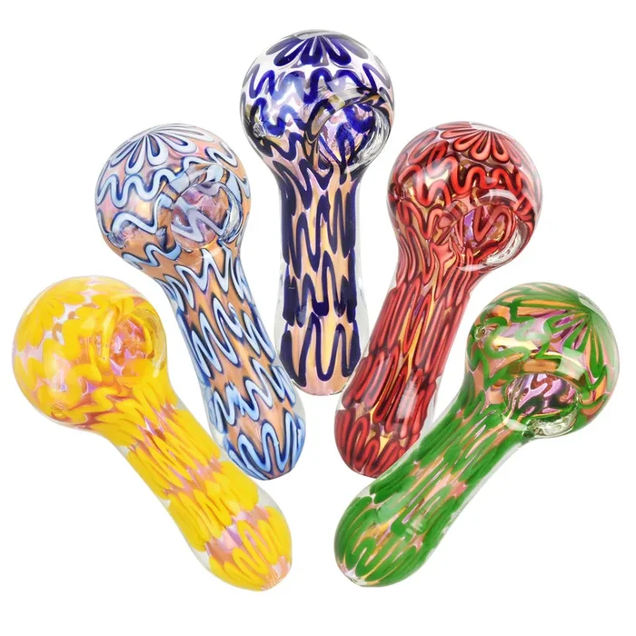 5PC SET – Pulsar Groovy Galore Spoon Pipe -4 “/Assorted