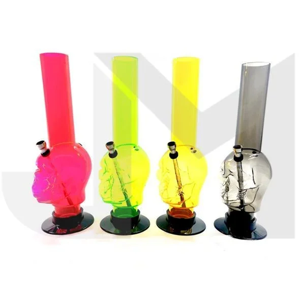 6 x 14 ” Skull Design Acrylic Bong – FA15