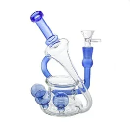 7.5in 3 Ball Inline Perc Recycler by Import