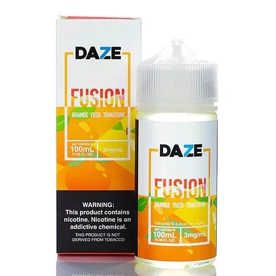 7 DAZE FUSION – ORANGE YUZU TANGERINE – 100ML