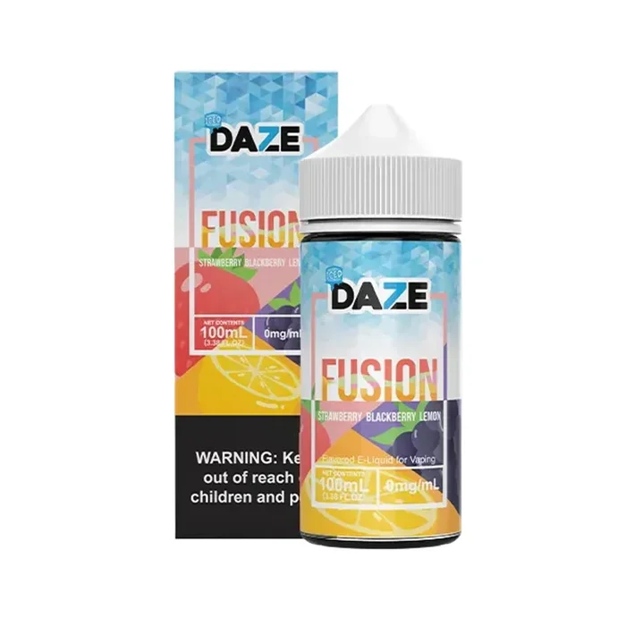 7 DAZE FUSION – STRAWBERRY BLACKBERRY LEMON ICED – 100ML
