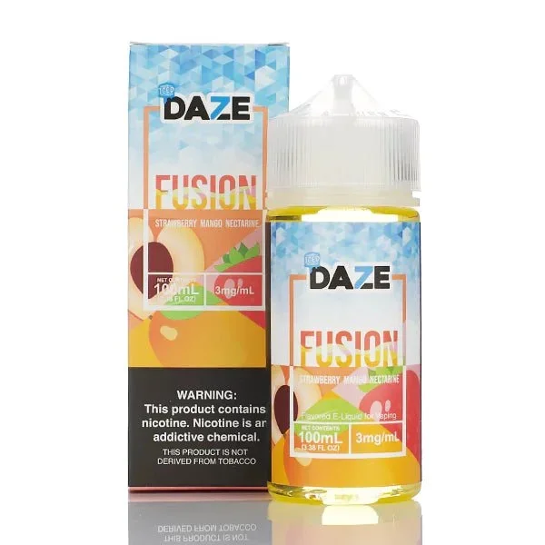 7 DAZE FUSION – STRAWBERRY MANGO NECTARINE ICED – 100ML