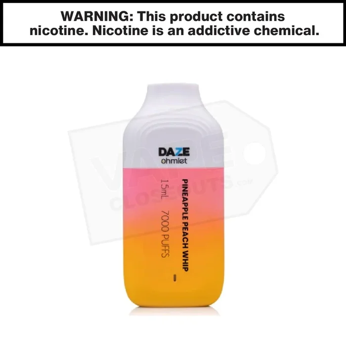 7 Daze Ohmlet | Pineapple Peach | 7000 Puff Disposable Vape