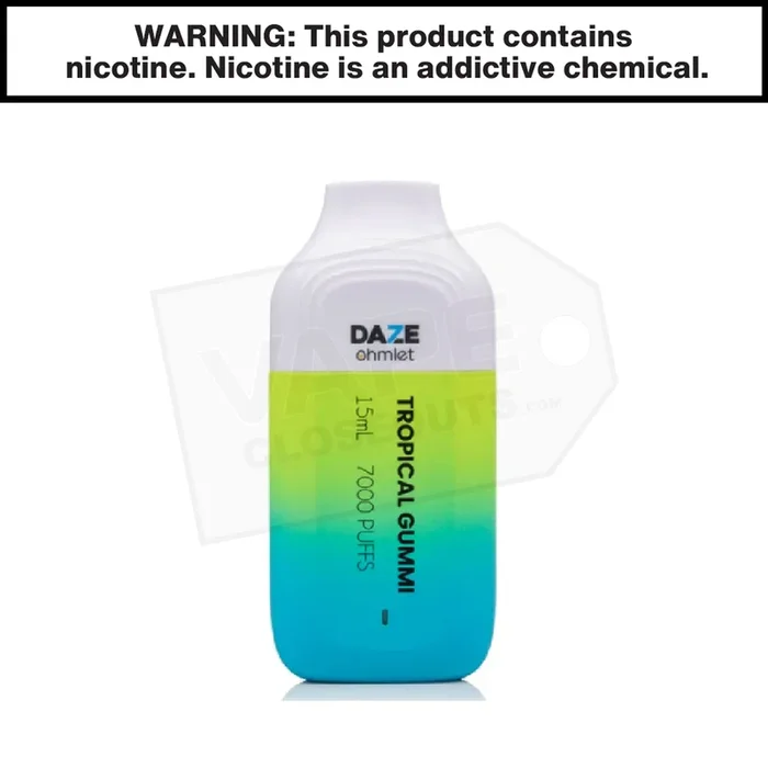 7 Daze Ohmlet | Tropical Gummi | 7000 Puff Disposable Vape