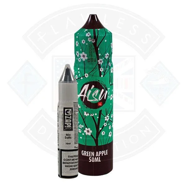 AISU Green Apple 50ml 0mg Nicotine Shortfill E-Liquid