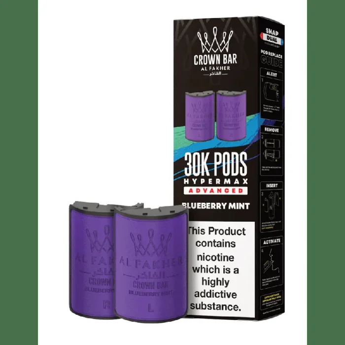 Al Fakher 30k Hypermax Prefilled Pods Blueberry Mint