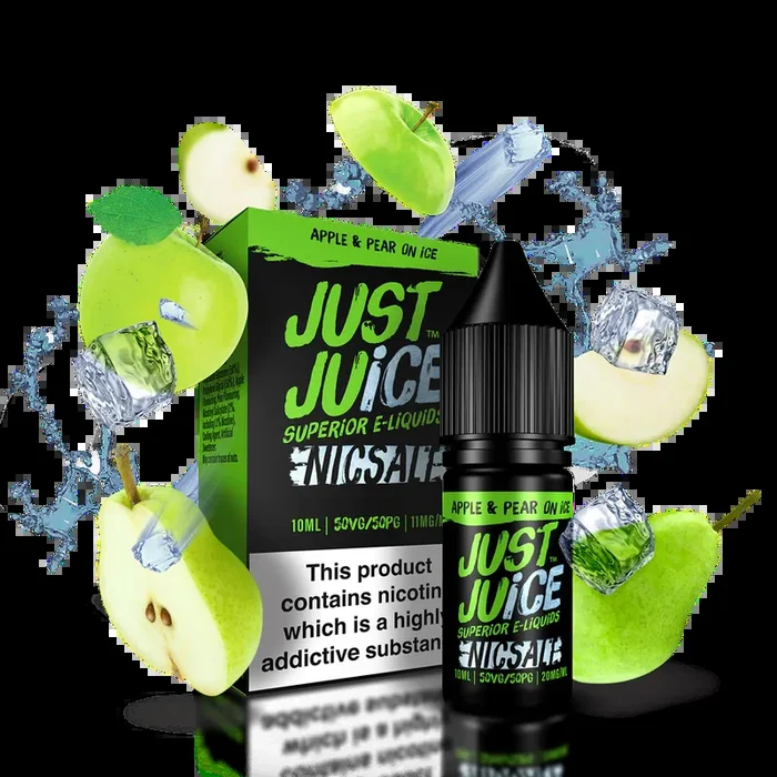 Apple and Pear On Ice 10ml Nic Salt E-Liquid by Just Juice