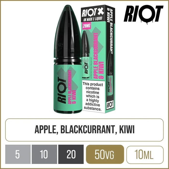 Apple Blackcurrant & Kiwi Riot X E-Liquid 10ml
