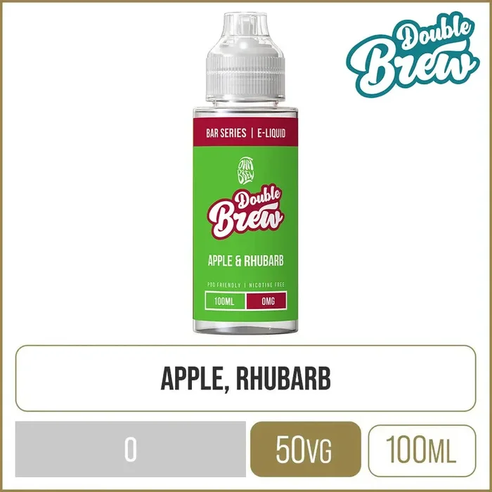 Apple Rhubarb Double Brew Bar Series E-Liquid 100ml