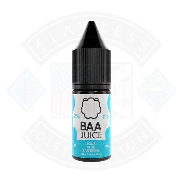 Baa Juice Sour Blue Raspberry Nic Salt 10ml
