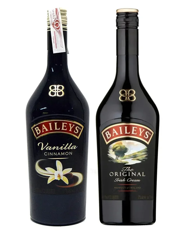 Baileys Irish Cream Liqueur Duo with Vanilla Cinnamon Flavor, 1 L