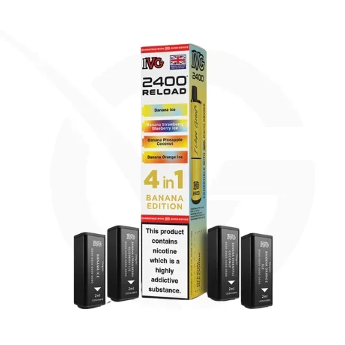 Banana Edition 4-in-1 Prefilled Pods By IVG 2400 Reload