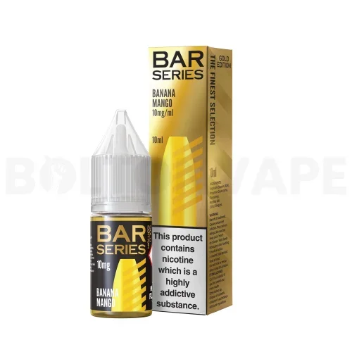 Banana Mango 10ml Nic Salt E-Liquid By Bar Series Gold Edition