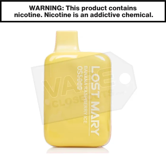 Banana Raspberry Ice Lost Mary OS5000 Disposable Vape