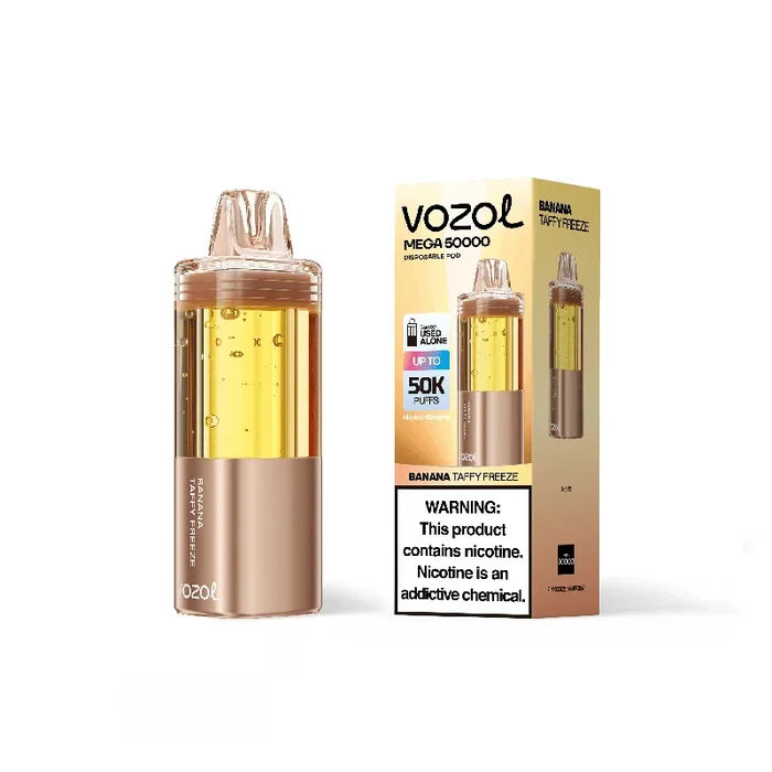 Banana Taffy Freeze – Vozol Mega 50k Disposable Vape Pod