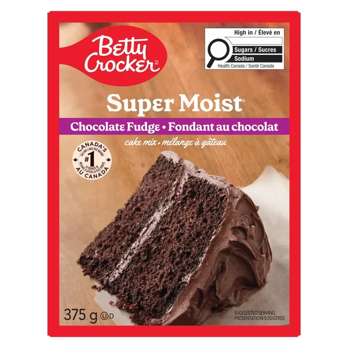 Betty Crocker Super Moist Cake Mix Chocolate Fudge, 375 g