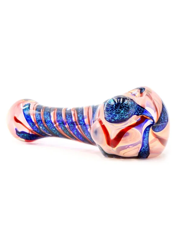 Billy Hess – 4.5″ Fumed Dichro Twist Spoon