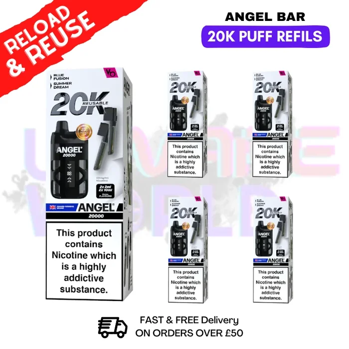 Black edition Angel Bar 20K REPLACEMENT PODS Box Of 5