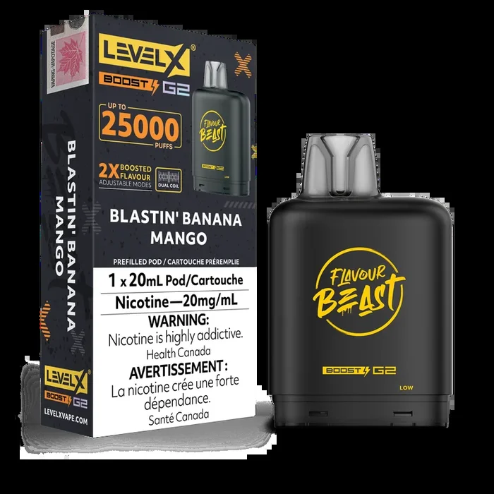 Blastin Banana Mango – Flavour Beast Level X Boost G2 Pod