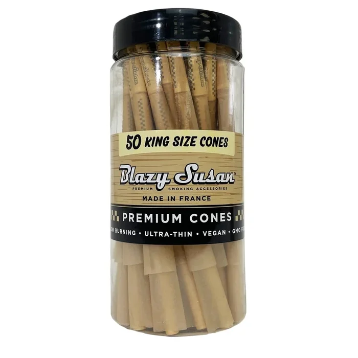 BLAZY SUSAN 50CT KING SIZE CONES | UNBLEACHED