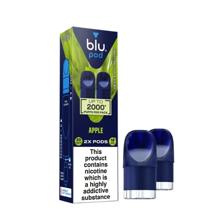 Blu Bar Apple Refill Pods 20mg – Case of 10