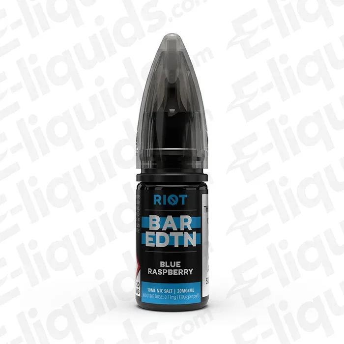 Blue Raspberry Bar Edition Nic Salt Vape Juice by Riot Squad