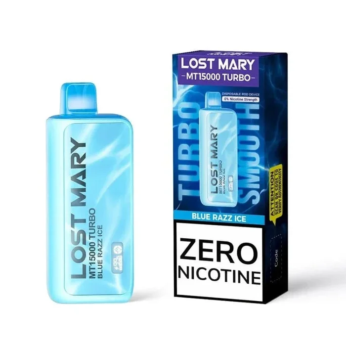 Blue Razz Ice – Lost Mary MT15000 Turbo Zero Nicotine