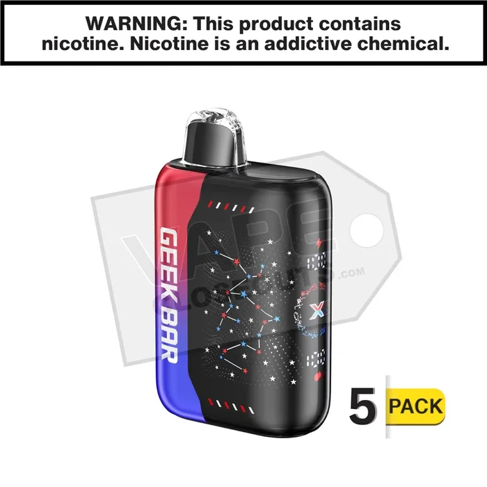 Blue Razz Ice Geek Bar Pulse X 25K Disposable Vape (Patriot Edition)