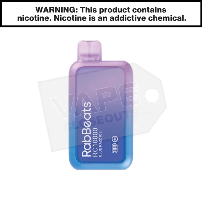 Blue Razz Ice RabBeats RC10000 Vape