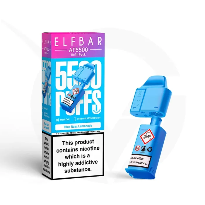 Blue Razz Lemonade Elf Bar AF5500 Refill Pods