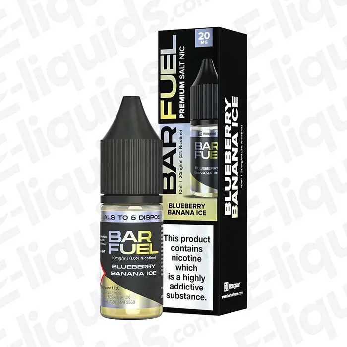 Blueberry Banana Ice Nic Salt Vape Juice by Bar Fuel