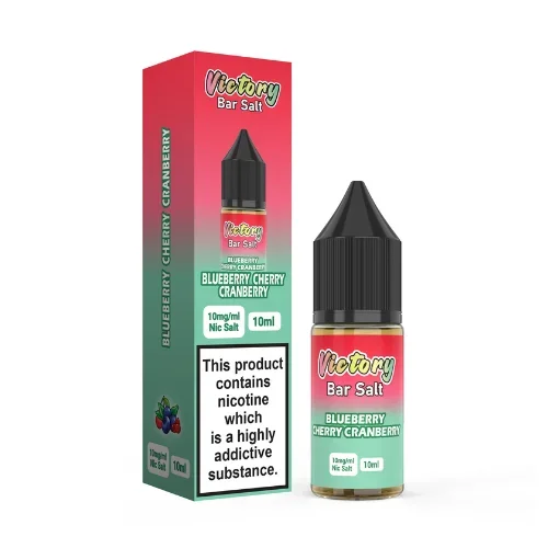 Blueberry Cherry Cranberry 10ml Bar Salt Nic Salt E-Liquid By Victory Juice