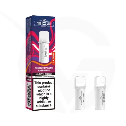 Blueberry Sour Raspberry Crystal 600 Pro Prefilled Pods by SKE