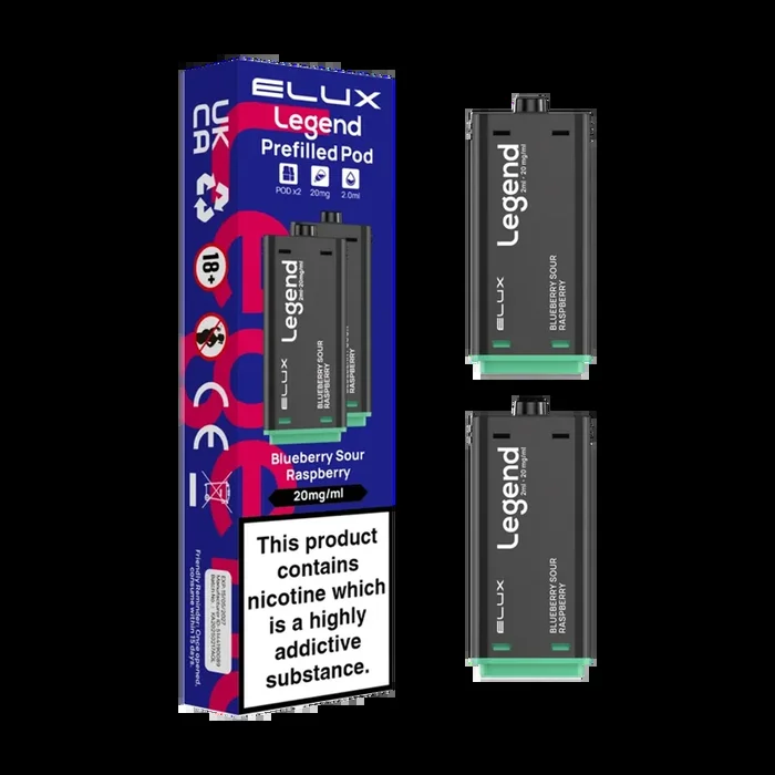 Blueberry Sour Raspberry Elux Legend 1500 Pods