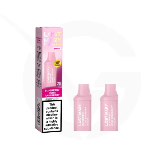 Blueberry Sour Raspberry Prefilled Pods By Lost Mary BM600