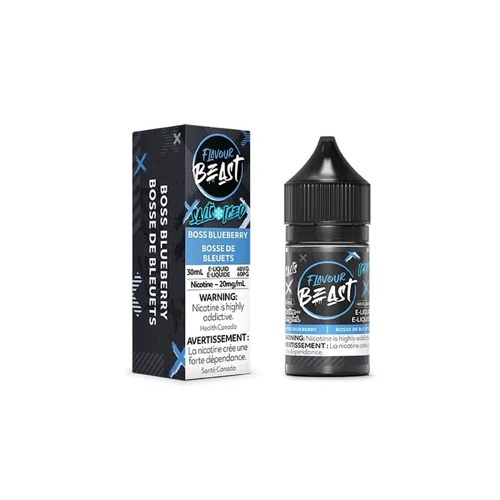 Boss Blueberry Iced Salt by Flavour Beast E-Liquid (ON)