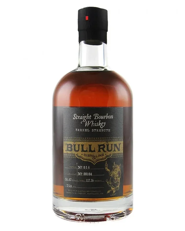 Bull Run Distilling Co. Barrel Strength Straight Bourbon Whiskey, 75 cl